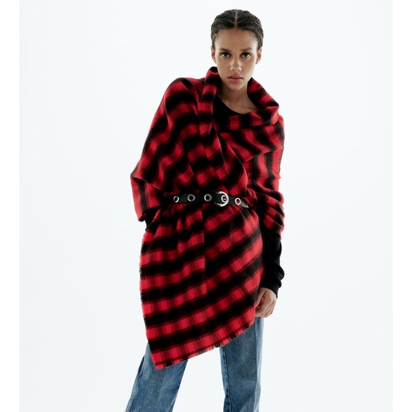 ZARA SOFT PLAID SCARF | NWT - Picture 2 of 6